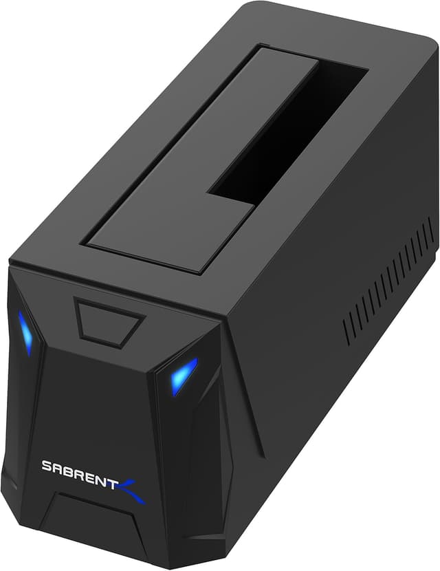Detalle de SABRENT USB 3.0 to SATA External Hard Drive Docking Station (EC-UBLB) for 2.5"/3.5" HDD & SSD