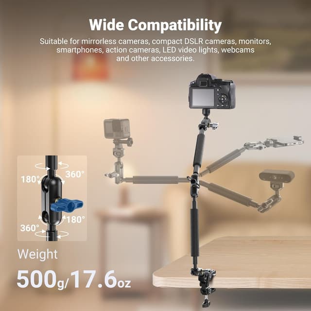 Thumbnail 2 de Neewer 22" Magic Arm desk clamp for microphones