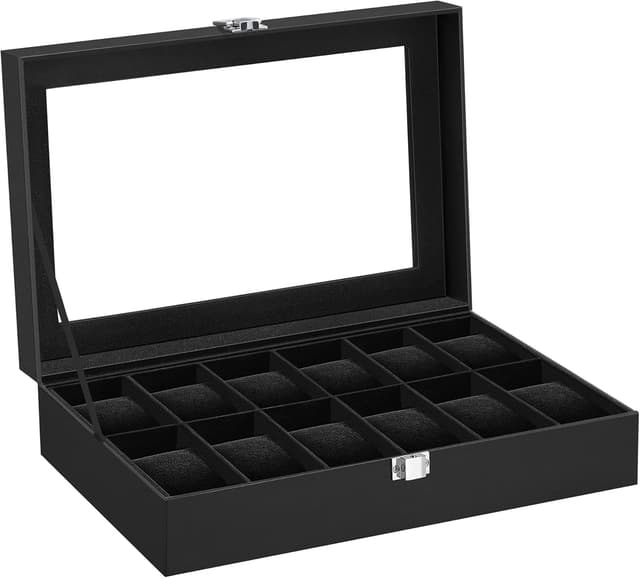 Detalle de SONGMICS JWB12B Coffret 12 emplacements