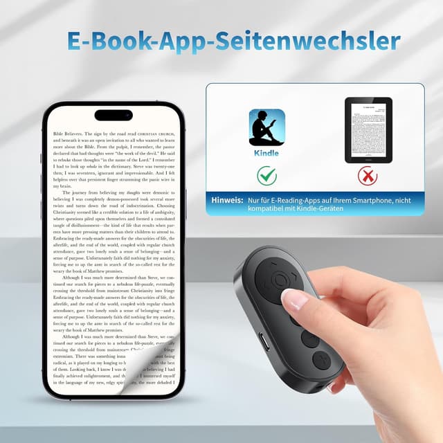 Thumbnail 4 de VYVIYON Kamera-Fernauslöser Bluetooth