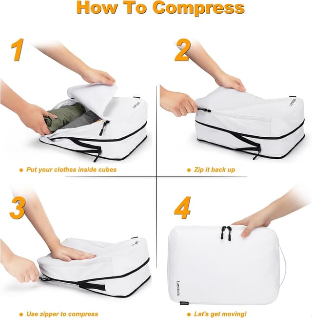 Detalle 2 de Lumesner Compression Packing Cubes 8-piece