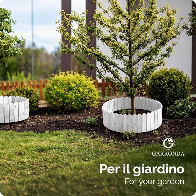 Detalle 2 de Garronda Rollborder recinzione in legno flessibile GD-0148 100 × 10 cm (marrone scuro)