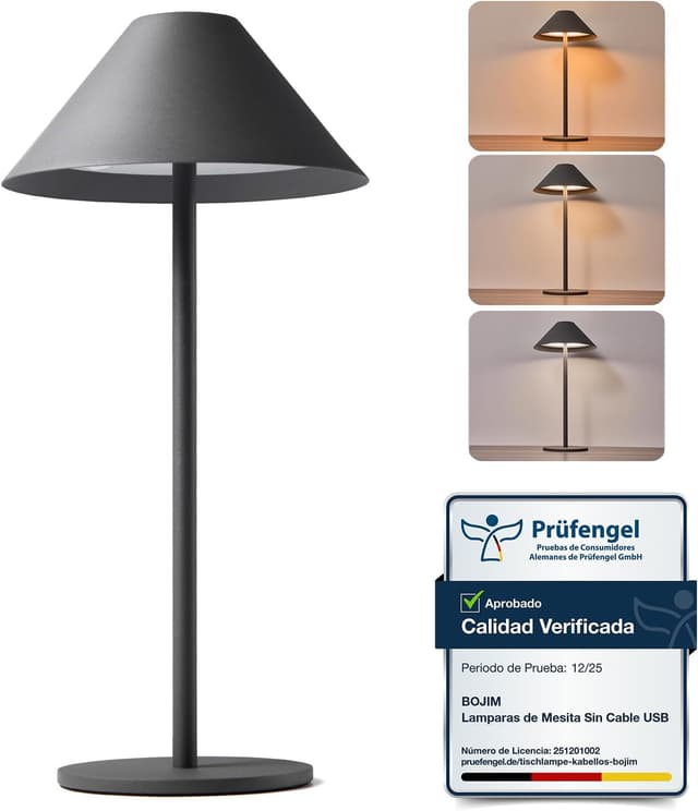 Detalle de Bojim Lamparas de Mesita 4000 mAh 🌙