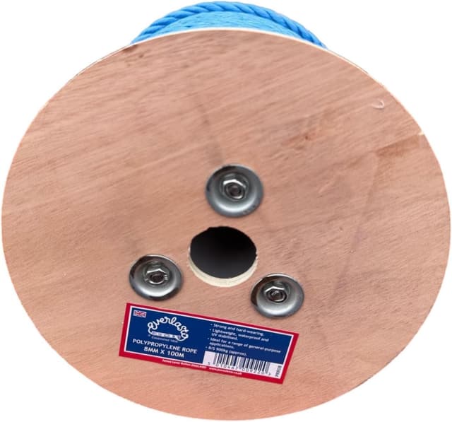Thumbnail 3 de Everlasto 100M Blue 8mm Polypropylene Rope