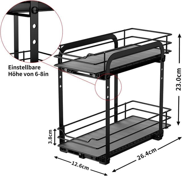 Thumbnail 1 de MAYZOLOP 2-Tier Pull-Out Spice Rack