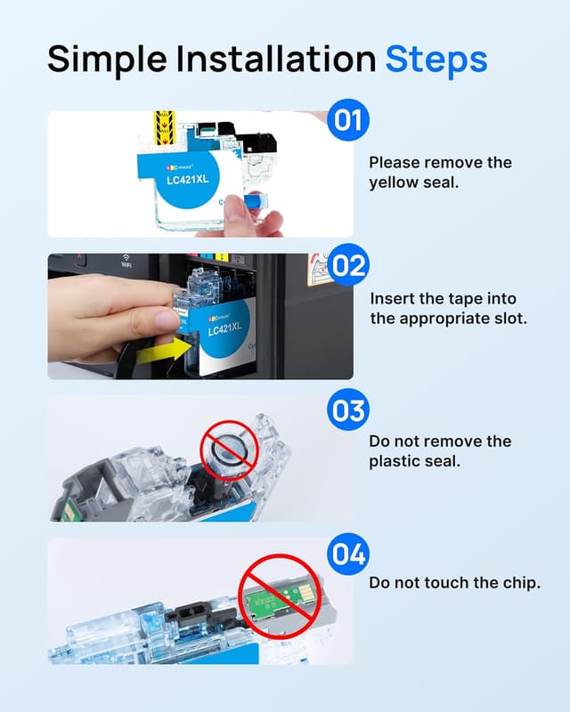 Detalle 1 de 10er-Pack LC421XL kompatibel für Brother 421XL