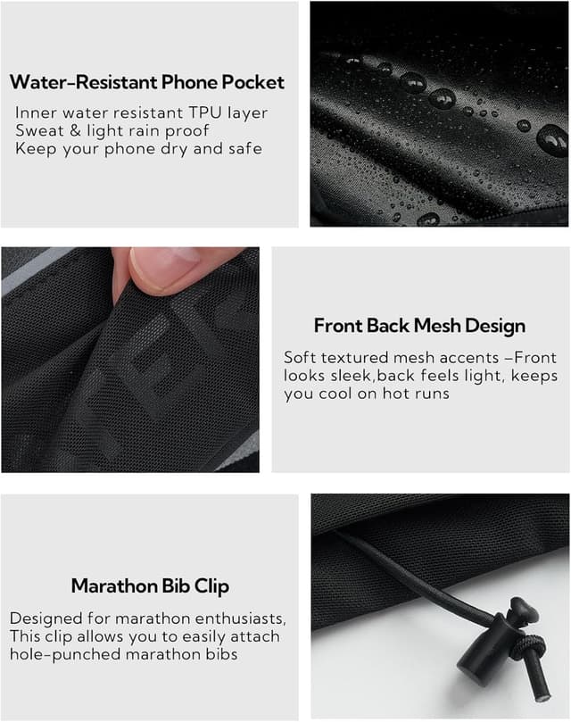 Thumbnail 6 de WATERFLY Running Belt Fanny Pack 3 Pockets