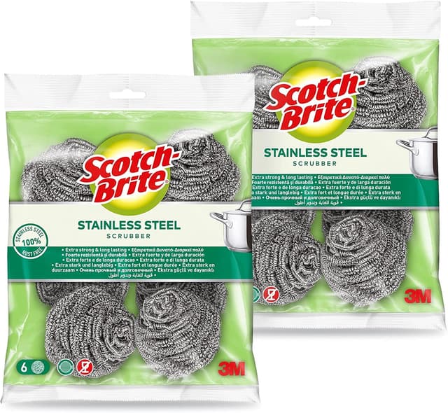 Thumbnail 1 de Scotch-Brite Stainless Steel Scourer 12 Pack