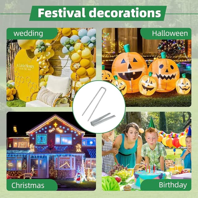 Thumbnail 6 de Clavijas de membrana para tiendas y césped 🌱 150 mm