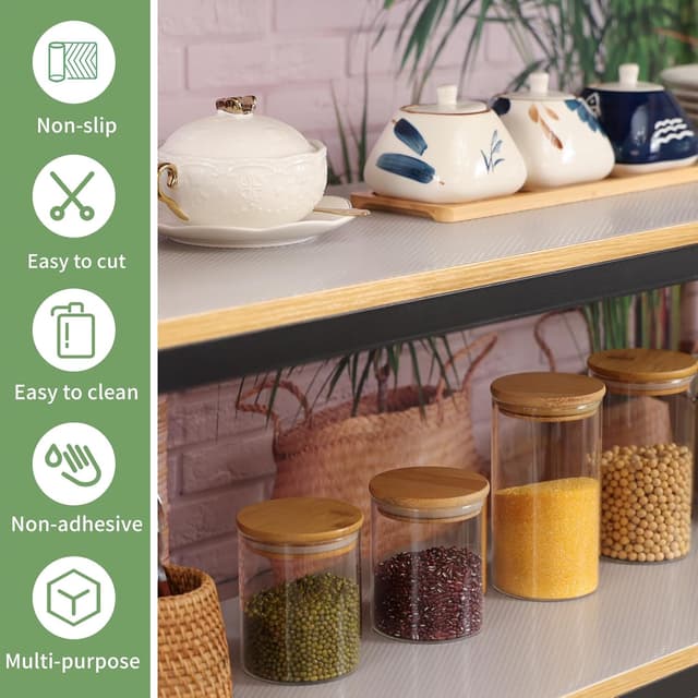 Detalle 1 de wohomuke Shelf Liner 44.5cm x 6m