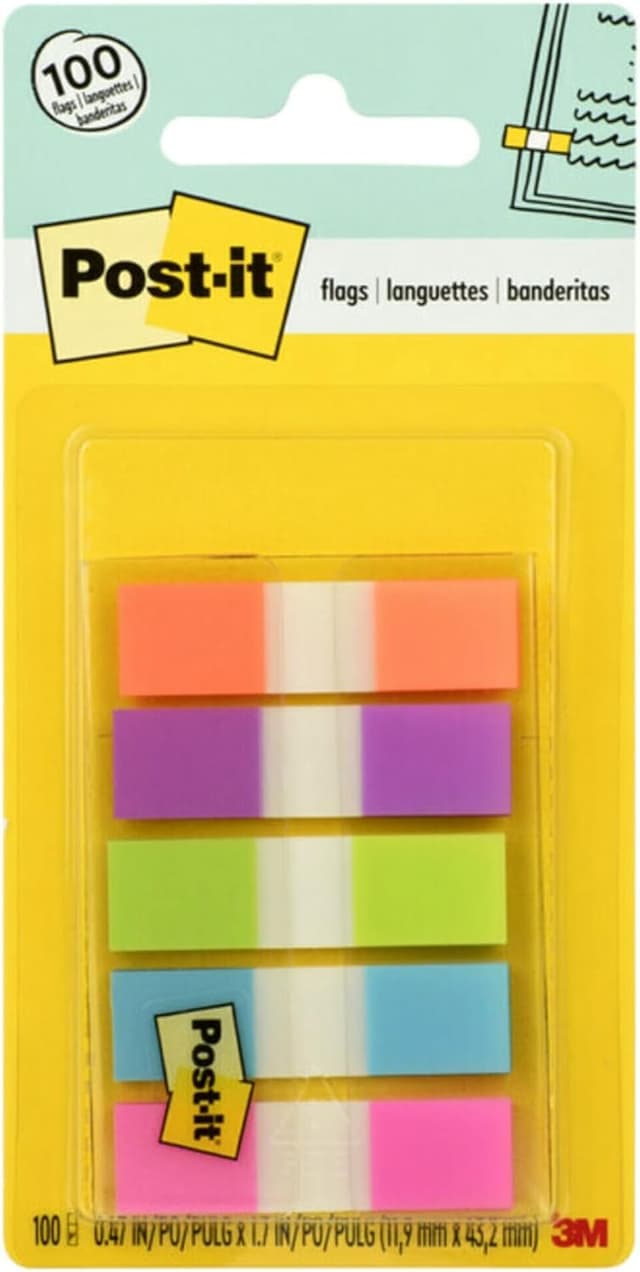 Detalle de Post-It Marque-Page Petit 100 unités 11,9×43,2 mm