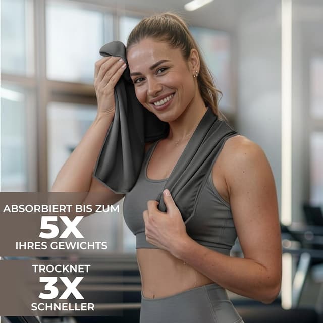 Thumbnail 6 de ZENACROSS ZENACROSS Sporthandtuch Mikrofaser Set 5