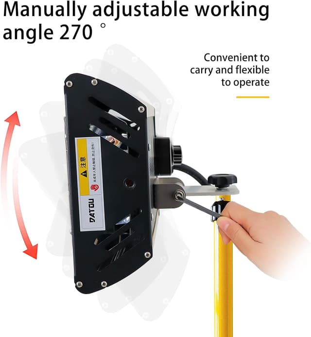 Detalle de DATOUBOSS lampada a infrarossi 2000W per polimerizzazione e asciugatura della vernice auto con staffa telescopica