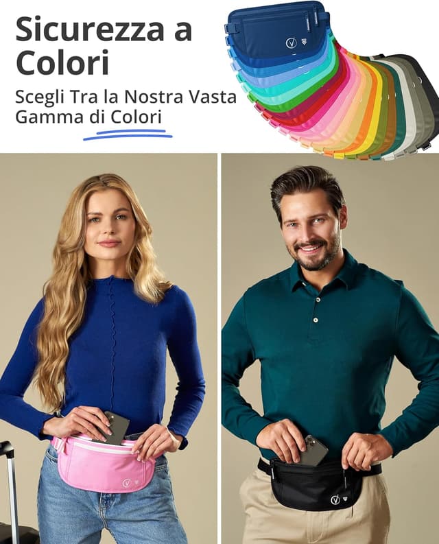 Thumbnail 5 de Cintura per soldi viaggio RFID