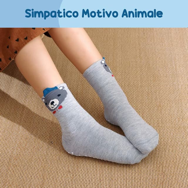 Thumbnail 3 de PUTUO Calzini Antiscivolo Bambina 5 paia