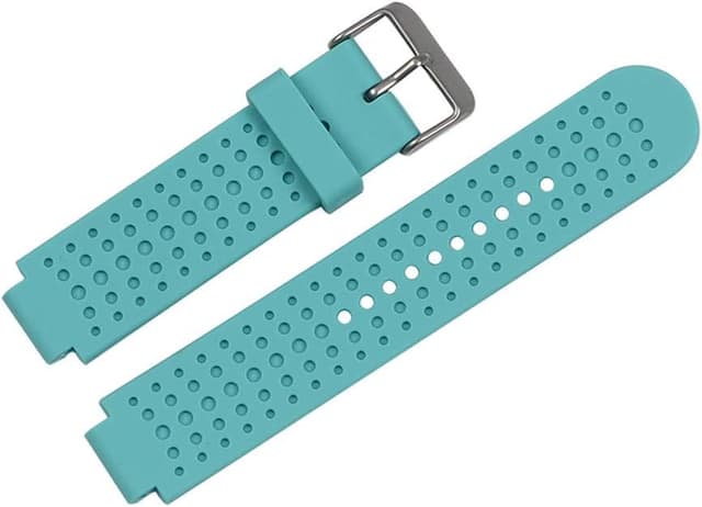 Detalle 2 de Huwokxix silicone watch strap compatible with Garmin Approach S20/S5/S6 and Forerunner models (adjustable replacement band)