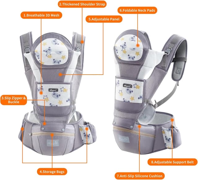 Thumbnail 2 de IULONEE Hip Seat Baby Carrier