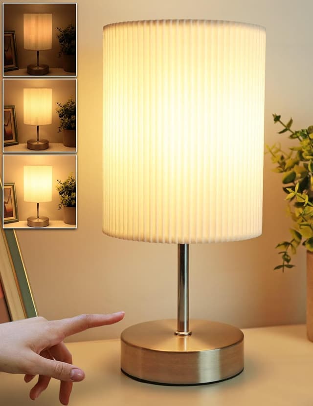Detalle de HSLighting Touch Control 3-way Dimmable Bedside Lamp