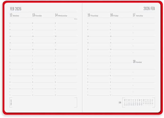 Detalle de Tangible Stationery 2026 A5 Week-to-View Diary 📔