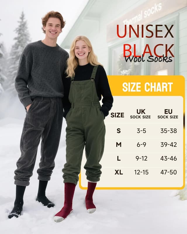 Detalle 2 de PULIOU Merino Wool Socks 3-Pack