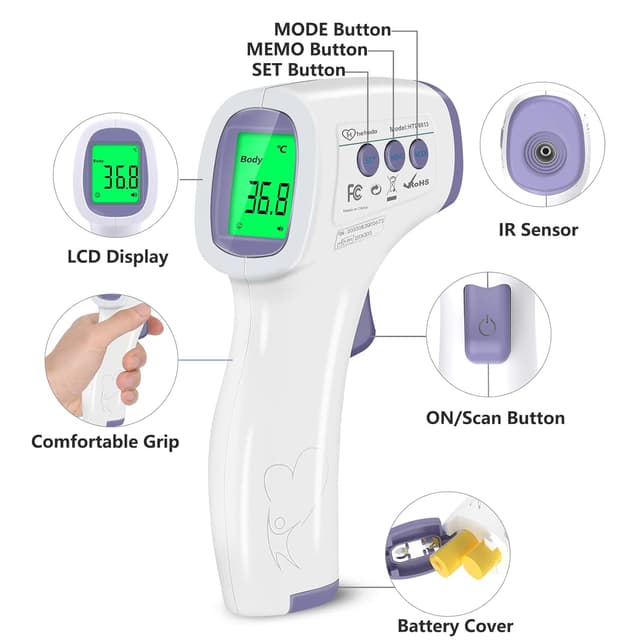 Thumbnail 6 de Forehead Thermometer Non Contact Infrared 1s