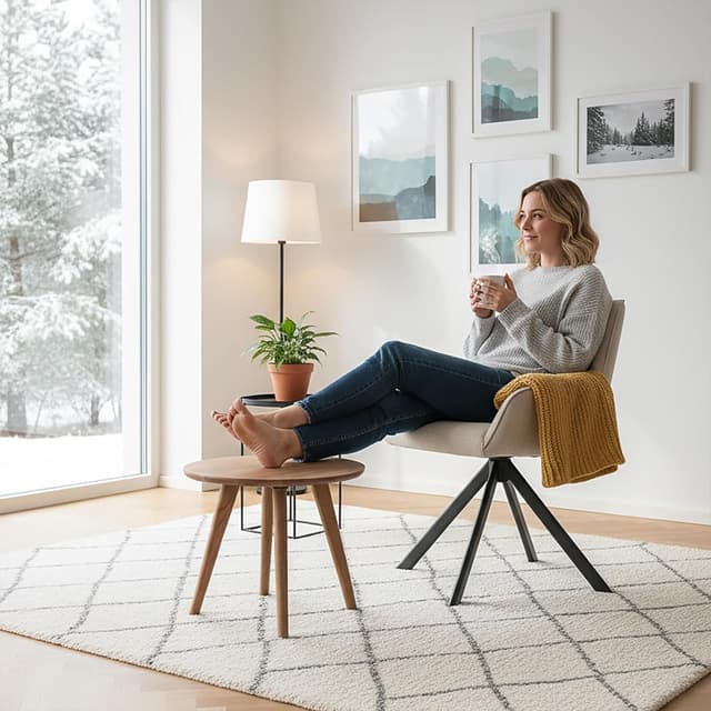 Detalle de Goeurvant Esszimmerstühle Drehbar 6er-Set 6