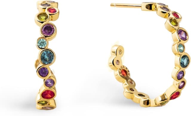 Detalle de SINGULARU Pendientes Aro Bubbles 13mm