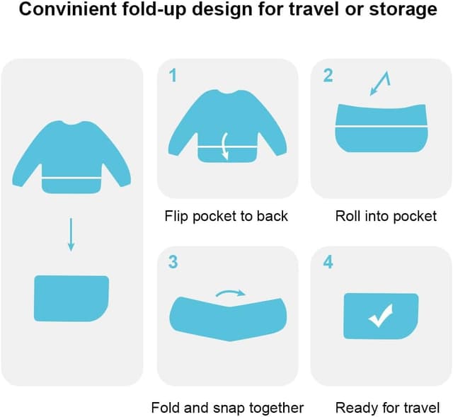 Thumbnail 3 de Vicloon Lätzchen mit Ärmeln 5er-Pack