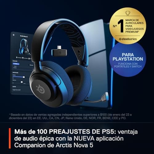 Thumbnail 1 de SteelSeries Arctis Nova 5P 60 h
