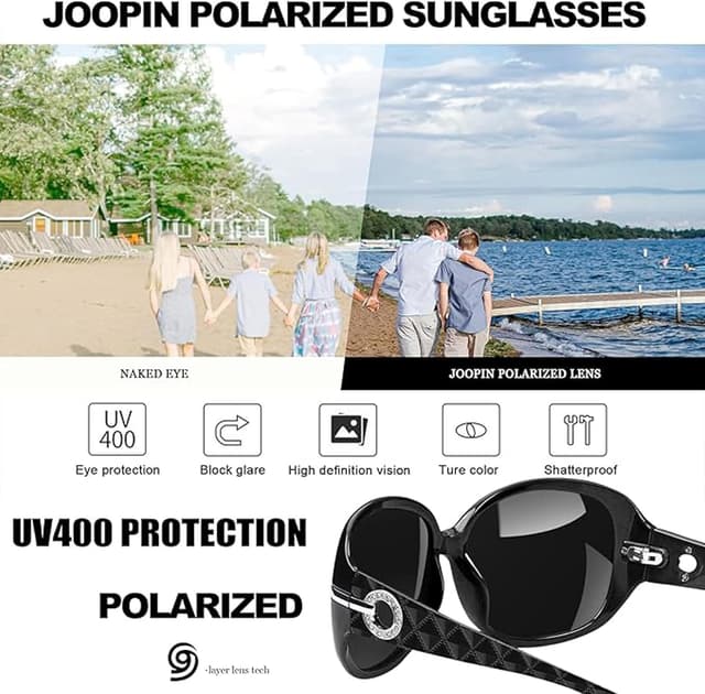 Thumbnail 2 de Joopin Occhiali da Sole Donna Polarizzati UV400 Oversize