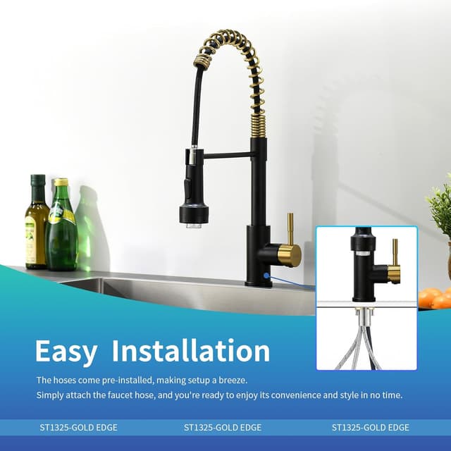 Thumbnail 5 de GIMILI Single-Hole Kitchen Faucet with Pull-Down Spray 🚰