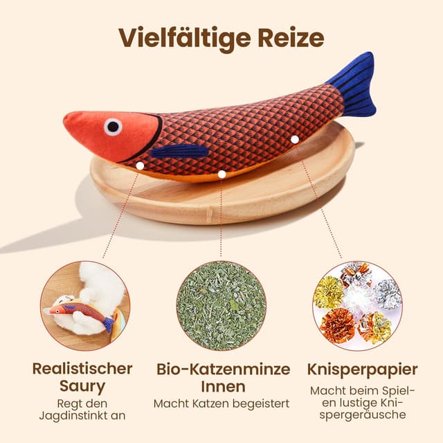 Detalle 2 de Potaroma Katzenspielzeug Set 24,9 cm