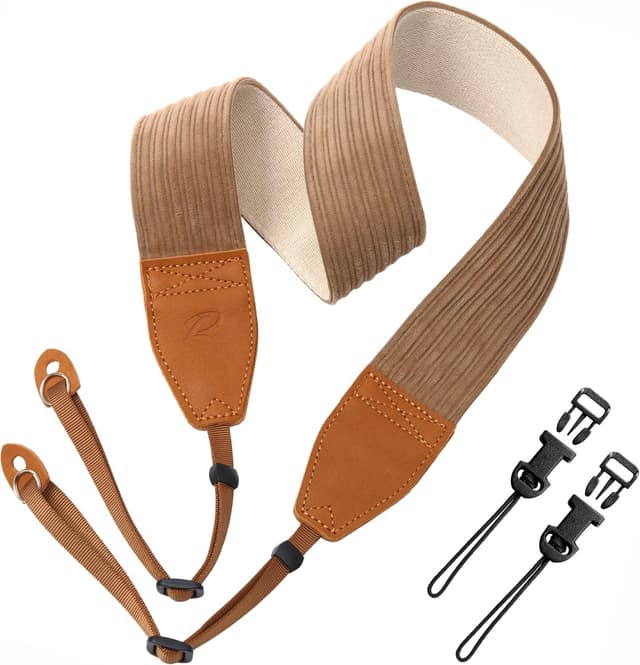 Detalle de Padwa Lifestyle corduroy camera strap 2 inch
