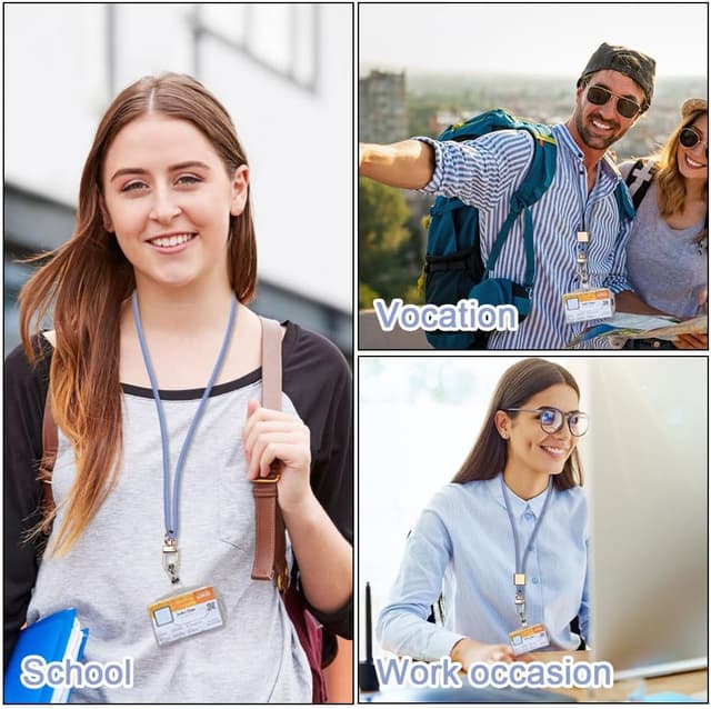 Thumbnail 4 de Vicloon Cordino Da Collo Viola Porta Badge