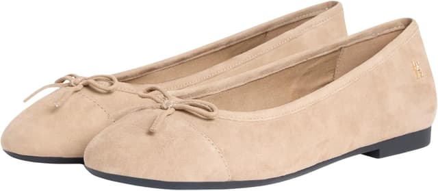 Detalle de Tommy Hilfiger Hilfiger Suede Ballerina FW0FW09357 da donna
