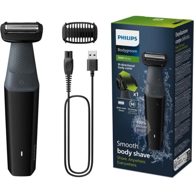 Imagen de Philips BG3017/01 BodyGroom Series 3000 afeitadora corporal negra en OfertitasTOP