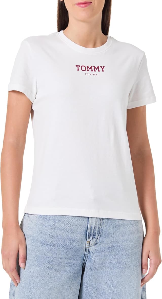 Detalle de Tommy Jeans Maglietta S/S Donna: stile Tommy, taglio estivo