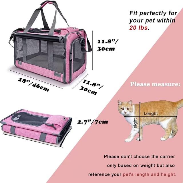 Detalle 2 de GAPZER Pet Carrier for Large Cats 🐱