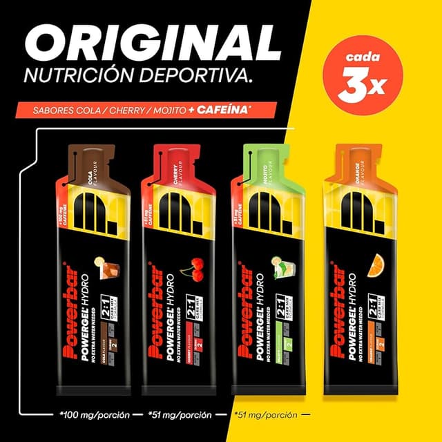 Thumbnail 2 de Powerbar PowerGel Hydro Multiflavourbox 🍇, Gel Energético, 12x67ml