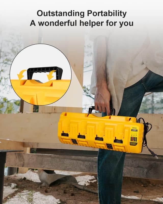 Thumbnail 6 de Lenoya DCB104 Replacement for Dewalt 12V/20V Max Battery Charger Station