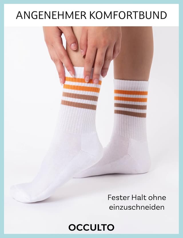 Detalle 1 de Occulto Steffi Damen Tennissocken im 6er Pack