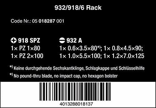 Thumbnail 2 de WERA WERA-05018287001 Juego de 6 destornilladores con bandeja