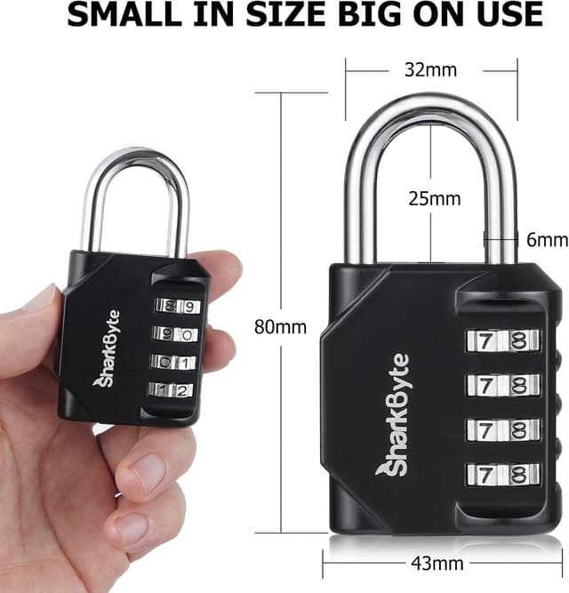 Thumbnail 3 de SharkByte 2-Pack Heavy Duty 4-Digit Padlocks