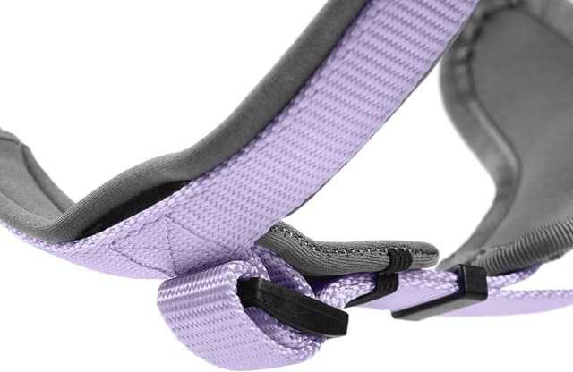 Detalle de Hunter Hundegeschirr aus Neopren (Lavendel/grau), Größe S – mit 3M Scotchlite Reflexmaterial