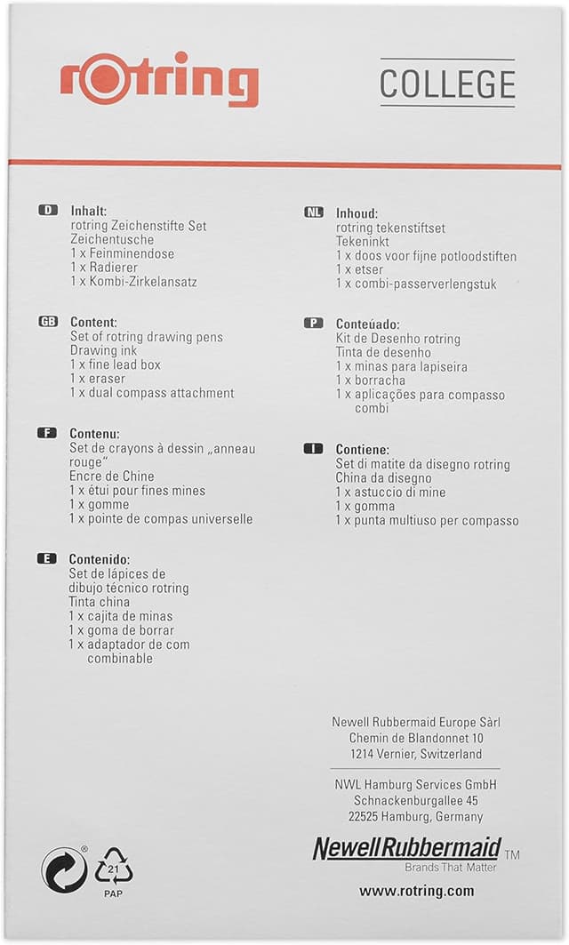Thumbnail 5 de rOtring Isograph fineliner set 0.20mm
