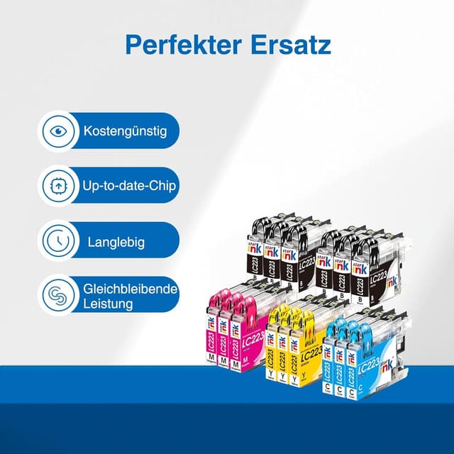 Detalle 2 de Starink LC223 XL kompatible Druckerpatronen im 15er Set für Brother LC223XL