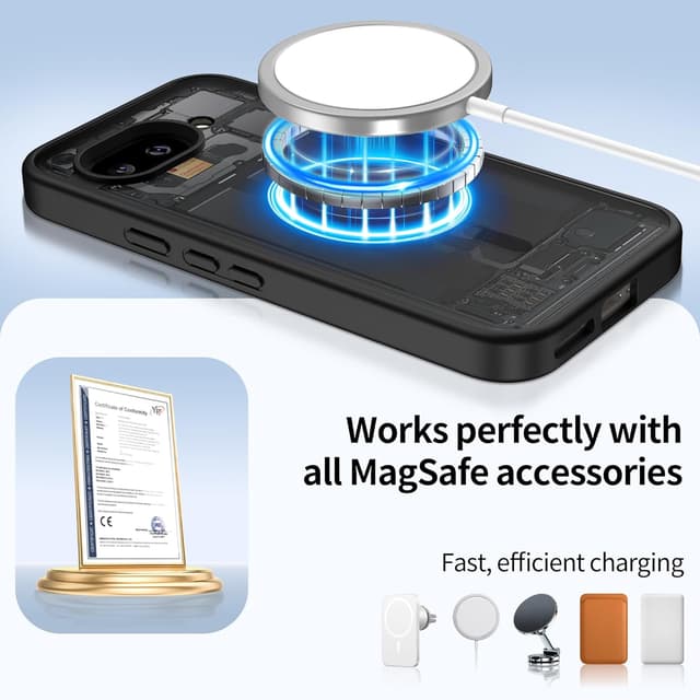 Detalle de Google Pixel 9A Magsafe case with 2 protectors