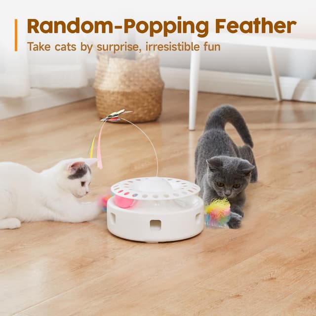Detalle 2 de Potaroma 3in1 Automatic Cat Toy — USB Powered 🐱