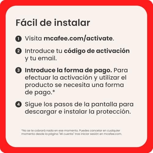 Detalle de McAfee Total Protection 1 año para 5 dispositivos
