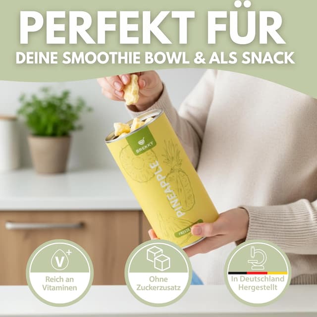Thumbnail 2 de BREKKY Gefriergetrocknete Ananas